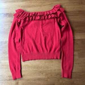 Forever 21 Ruffle Neck Sweater